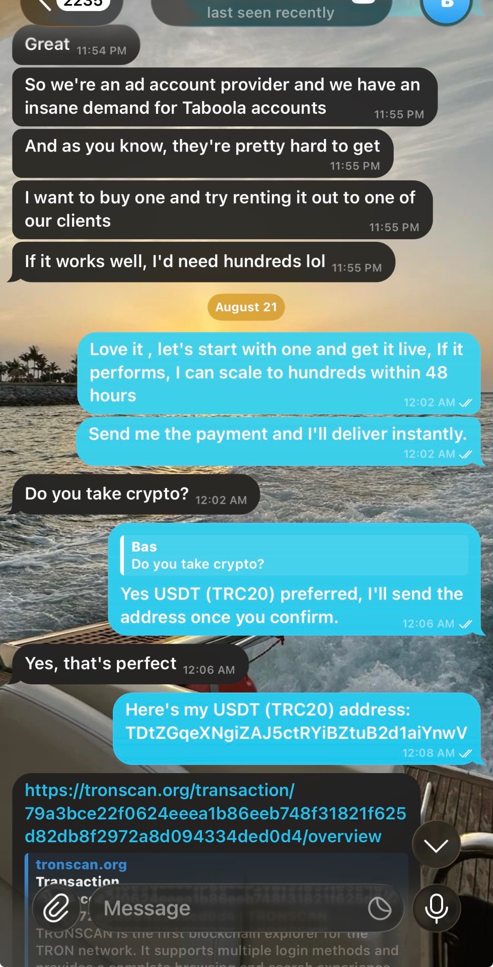 Buyer scaling from one test account to hundreds